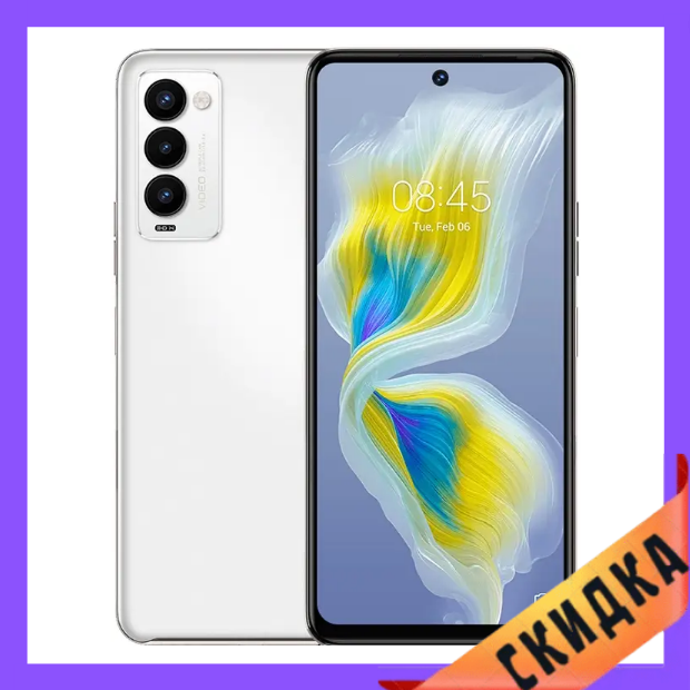 Tecno Camon 18p (CH7n) 8/128GB Ceramic White Гарантія 1 рік (*CPA -3% Знижка)_L