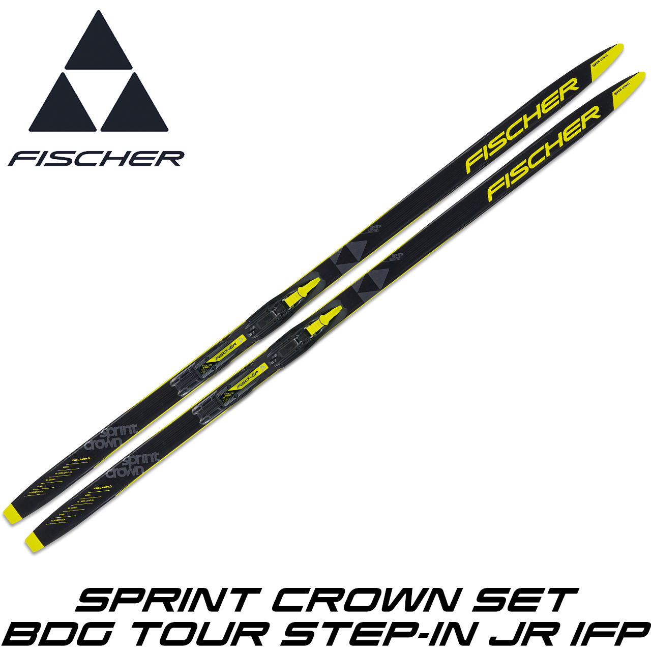 Лижі бігові дитячі FISCHER Sprint Crown Set / Bdg Tour Step-In Jr Ifp