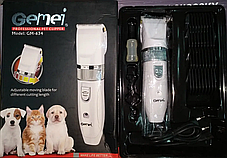 Машинка для стрижки котів і собак Gemei GM-634, Тример для тварин, Машинка для грумінгу, Машинка для грумінгу, фото 2