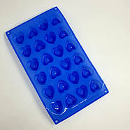 Силіконова форма для відливу цукерок Сердечка фігурні — 24 шт., фото 2