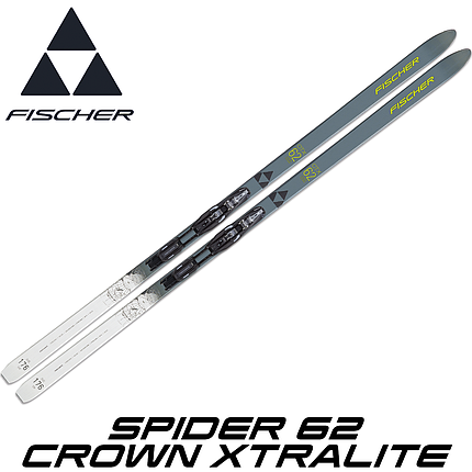 Бігові лижі для дорослих FISCHER Spider 62 Crown Xtralite, фото 1