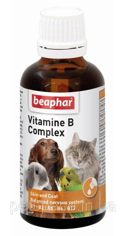 Вітамінний комплекс Beaphar Vitamine B Complex (Біфар для котів, собак, гризунів і птахів) 50мл