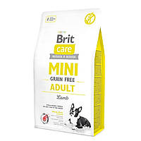 Сухой корм для взрослых собак миниатюрных пород Brit Care Mini GF Adult Lamb 2 кг (ягненок)