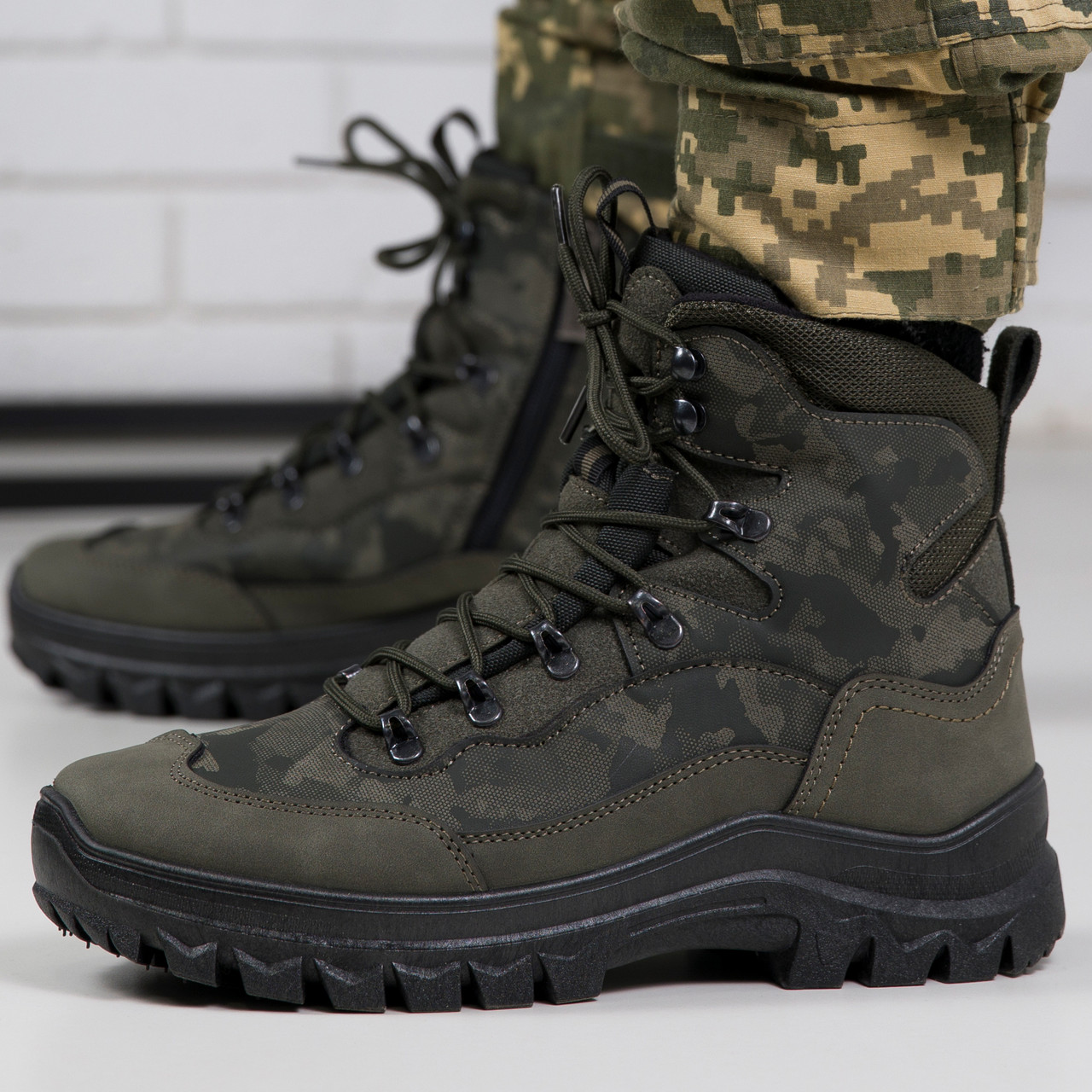 Тактичні берці чоловічі камуфляж -20°C