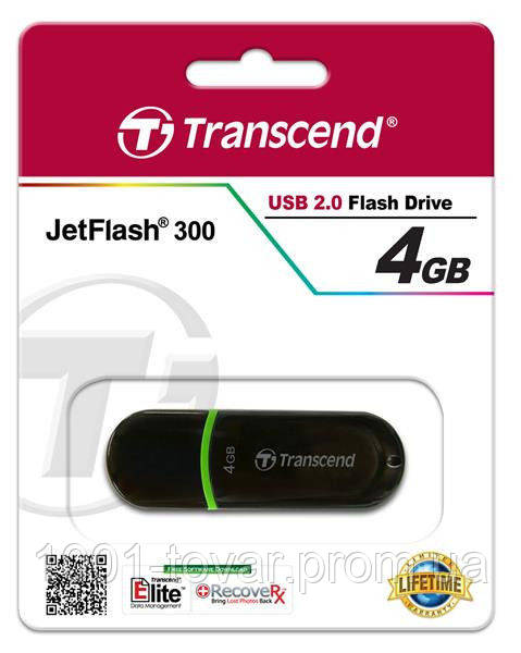 Накопитель USB Transcend JetFlash 300 4 GB - фото 1 - id-p285678797