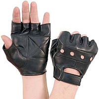 Качественные мужские перчатки без пальцев из натуральной кожи MFH Германия