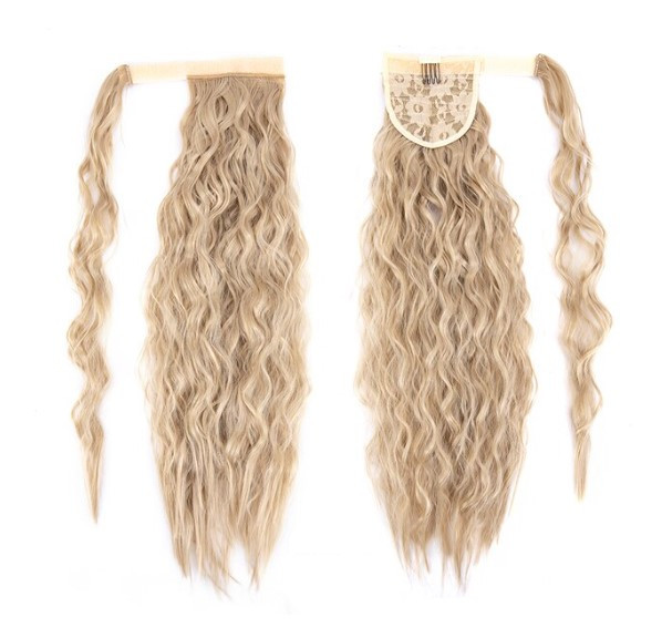 Шиньон блонд хвилеподібний хвіст на липучці, фото 1