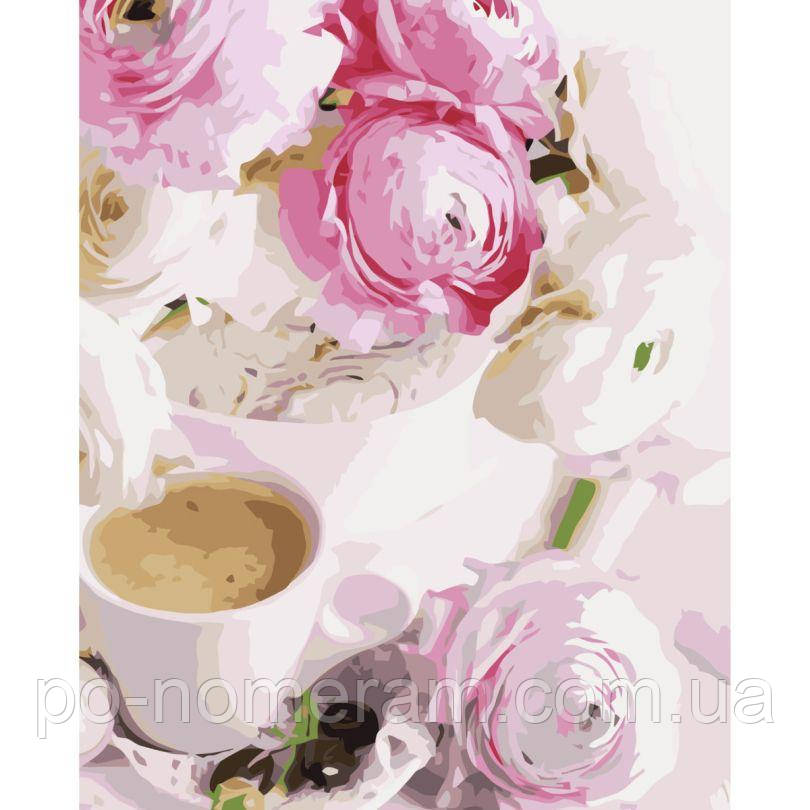 Акційна Картина за номерами Strateg Ранкова кава (SR-VA-3772) 40 х 50 см, фото 1