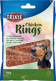 Ласощі для собак Trixie Chicken Rings 100 г (4011905316659)