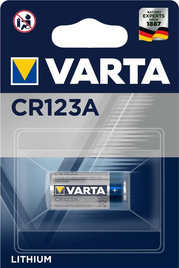 Батарейка літієва Varta CR123A BLI 1 LITHIUM для ліхтарика THL-1 Coyote (06205301401)
