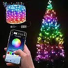 Светодиодная смарт-гирлянда нить 20 м 200 LED RGB управление через приложение в телефоне, фото 3