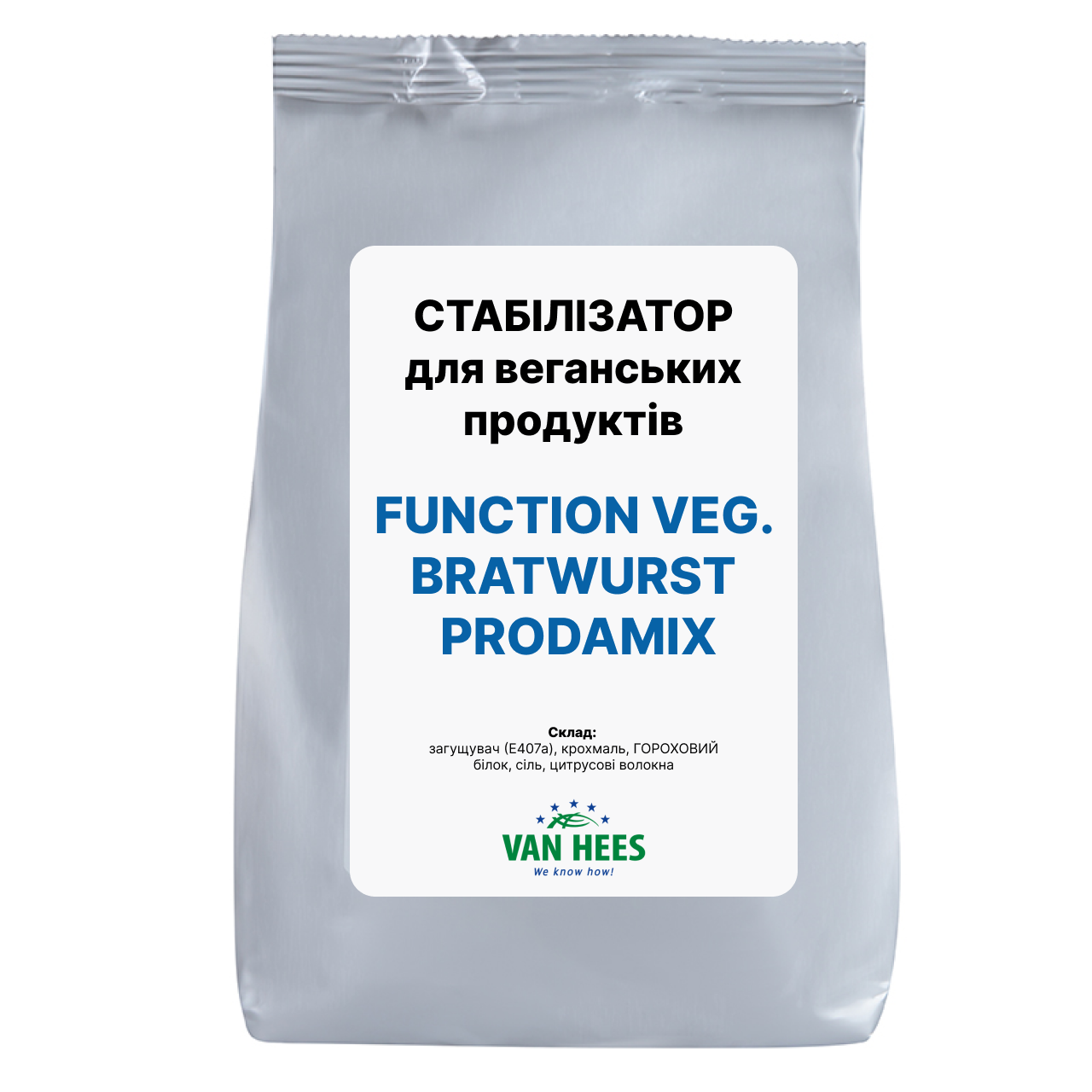 СТАБІЛІЗАТОР для веганських продуктів ФАНКШН ВЕГ. БРАТВУРСТ Function veg. Bratwurst, Prodamix, Van Hees