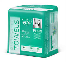 Рушники поглинаючі 40х70 см Etto, 50 шт 50 г/м2 - текстура Гладка-Plain