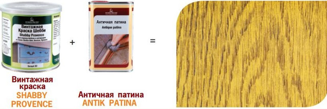 Вінтажна фарба SHABBY PROVENCE + антична патина ANTIK PATINA Вінтажна фарба SHABBY PROVENCE + антична патина ANTIK PATINA