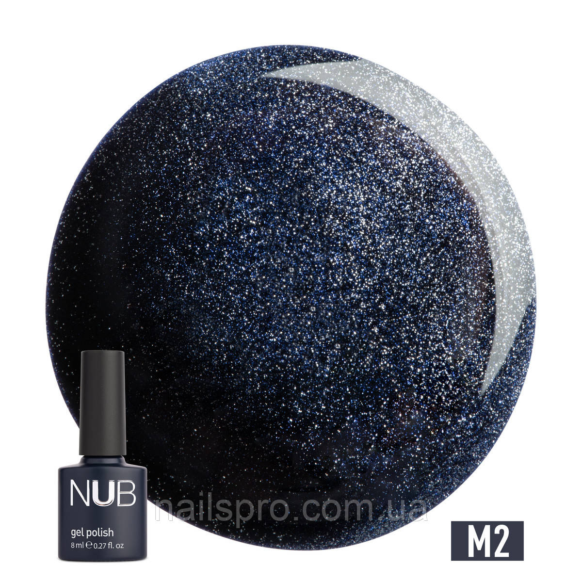 Магнітний гель-лак NUB Mystery 9D Gel Polish 8 мл, № 002