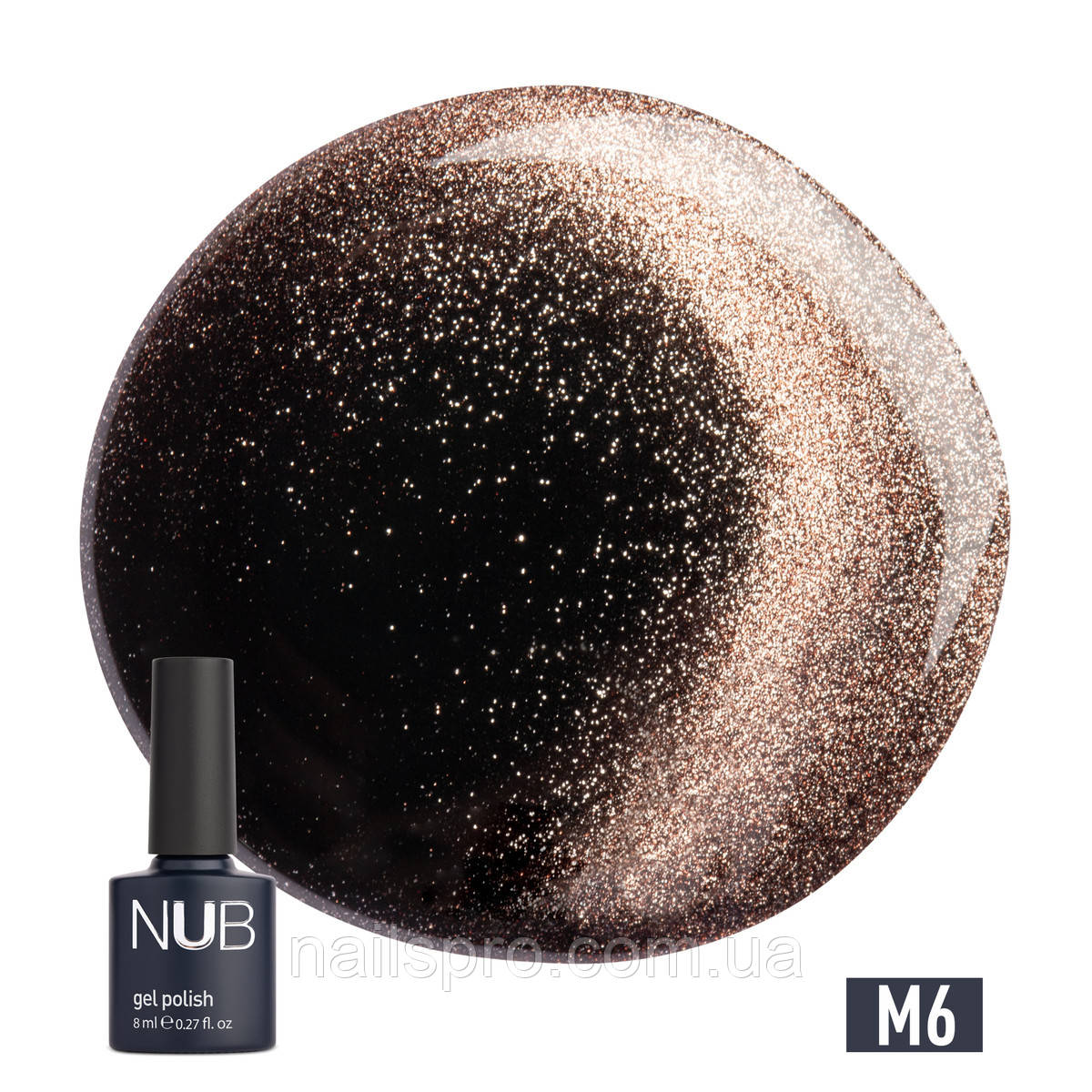 Магнітний гель-лак NUB Mystery 9D Gel Polish 8 мл, № 006