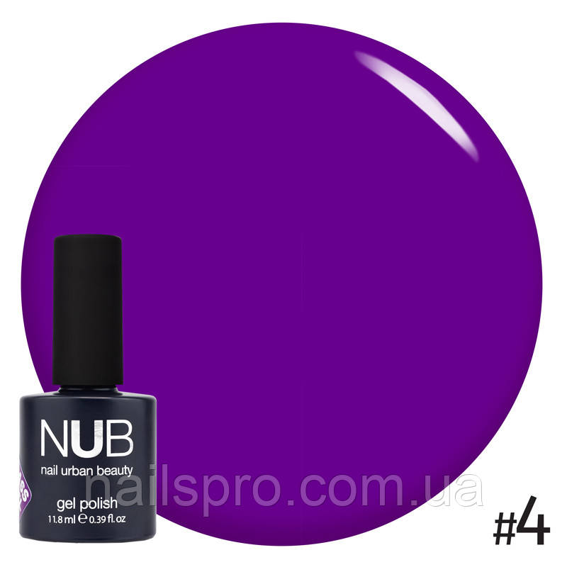 Вітражний гель-лак NUB Glass Gel Polish 11.8 мл, № 004