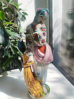 Украинка со снопом - коллекционная фарфоровая статуэтка Юлия Красная - Киевский фарфор, 2022