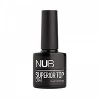 Закрепитель с чрезвычайным глянцевым бликом NUB Superior Top Coat без липкого слоя, 8 мл