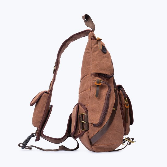 Фото рюкзак чоловічий Augur через плече коричневий Фото рюкзак чоловічий Augur через плече коричневий