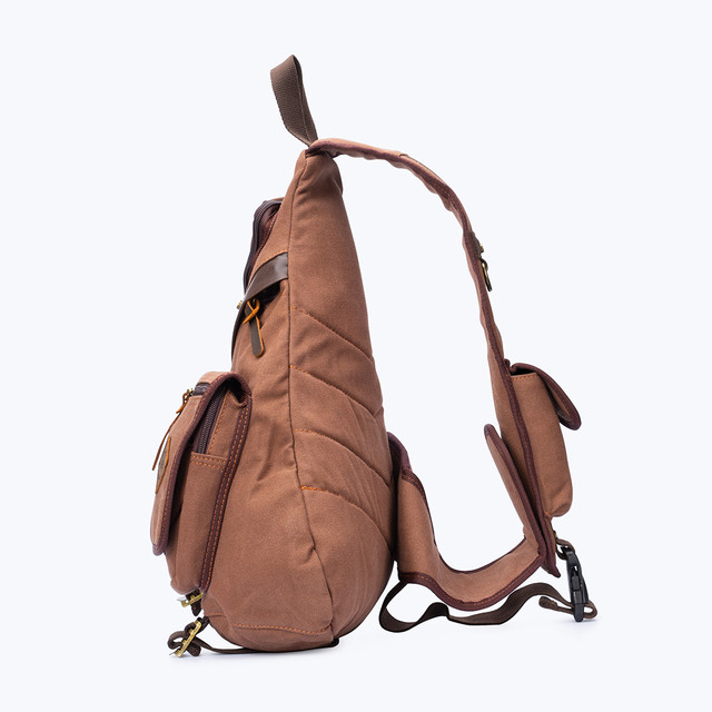 Фото рюкзак чоловічий Augur через плече коричневий Фото рюкзак чоловічий Augur через плече коричневий