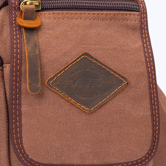 Фото рюкзак чоловічий Augur через плече коричневий Фото рюкзак чоловічий Augur через плече коричневий