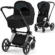 Cybex Priam 4.0 коляска 2 в 1 Sepia Black  шасі  Chrome Black