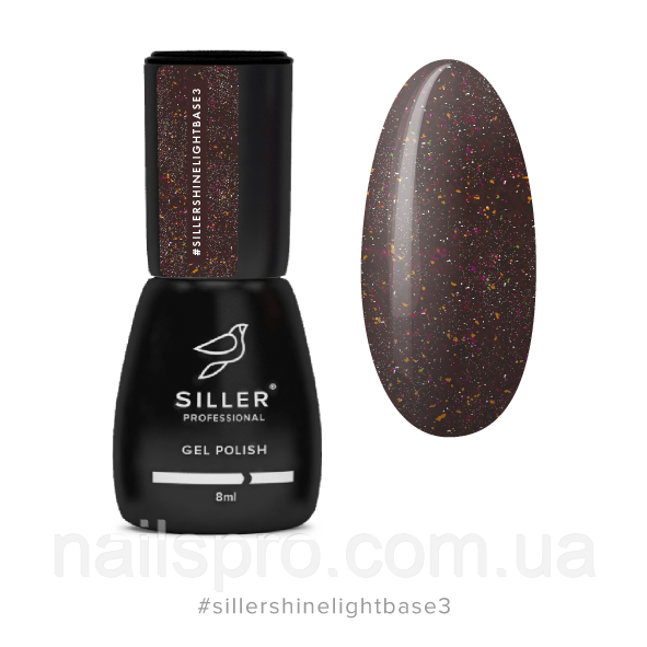 Світловідбивна база Siller Shine Light Base 8 мл №03 бордова