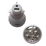 Акумуляторна лампа Solar Light CL-6028 світильник із сонячною панеллю ліхтар світлодіодний на гачку, фото 6
