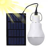 Акумуляторна лампа Solar Light CL-6028 світильник із сонячною панеллю ліхтар світлодіодний на гачку, фото 7