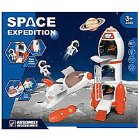 Игровой набор космоса для мальчика (2 фигурки, 2 машинки, свет, отвертка) 551-7