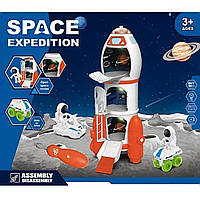 Игровой набор космоса для мальчика 2в1 (2 фигурки космонавтов, свет, 2 транспорта, отвертка) 551-5