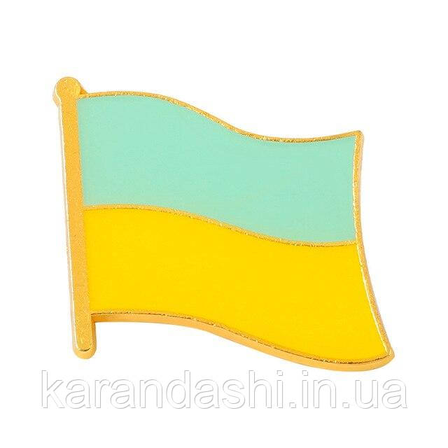 Значок "Флаг Украины" металлический с эмалью, 30*25 мм, цена 90 грн ...