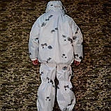 Костюм зимовий маскувальний Клякса Маскхалат білий зимовий зсу Маскхалат клякса, фото 2
