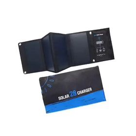 Сонячна панель Solar panel 28W B428 для заряджання ґаджетів (Чорний)