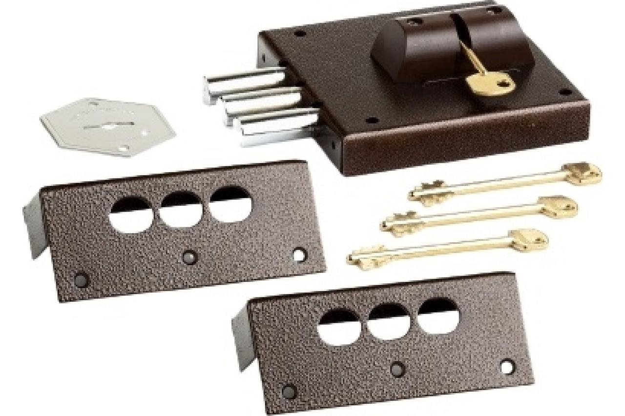 Купить "Цербер" ЗНУ-П Замок накладной постоянный ключ С1-П, цена 1980 ...