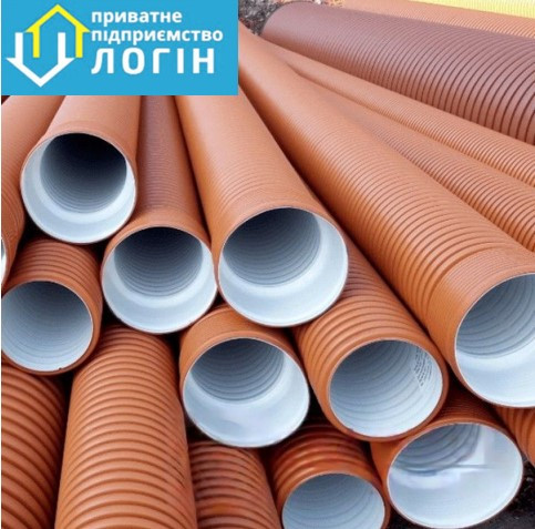 ТРУБА 160 ММ ГОФРОВАНА КАНАЛІЗАЦІЙНА, SN8 6м: продаж, ціна у Львові ...