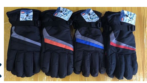 Рукавиці гірськолижні теплі чоловічі (р-р M-L, L-XL, пак.-12пар, ціна за 1пару, кольори в асортименті)