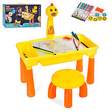 Столик зі стільчиком та проектором для малювання арт. 201-12B