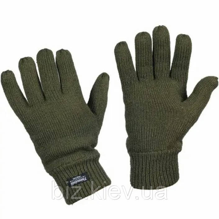 Рукавички Mil-Tec Thinsulate™ зимові флісові олива M L