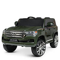 Детский электромобиль джип «Toyota» Land Cruiser JJ2022EBLR-10 хаки (разные цвета).