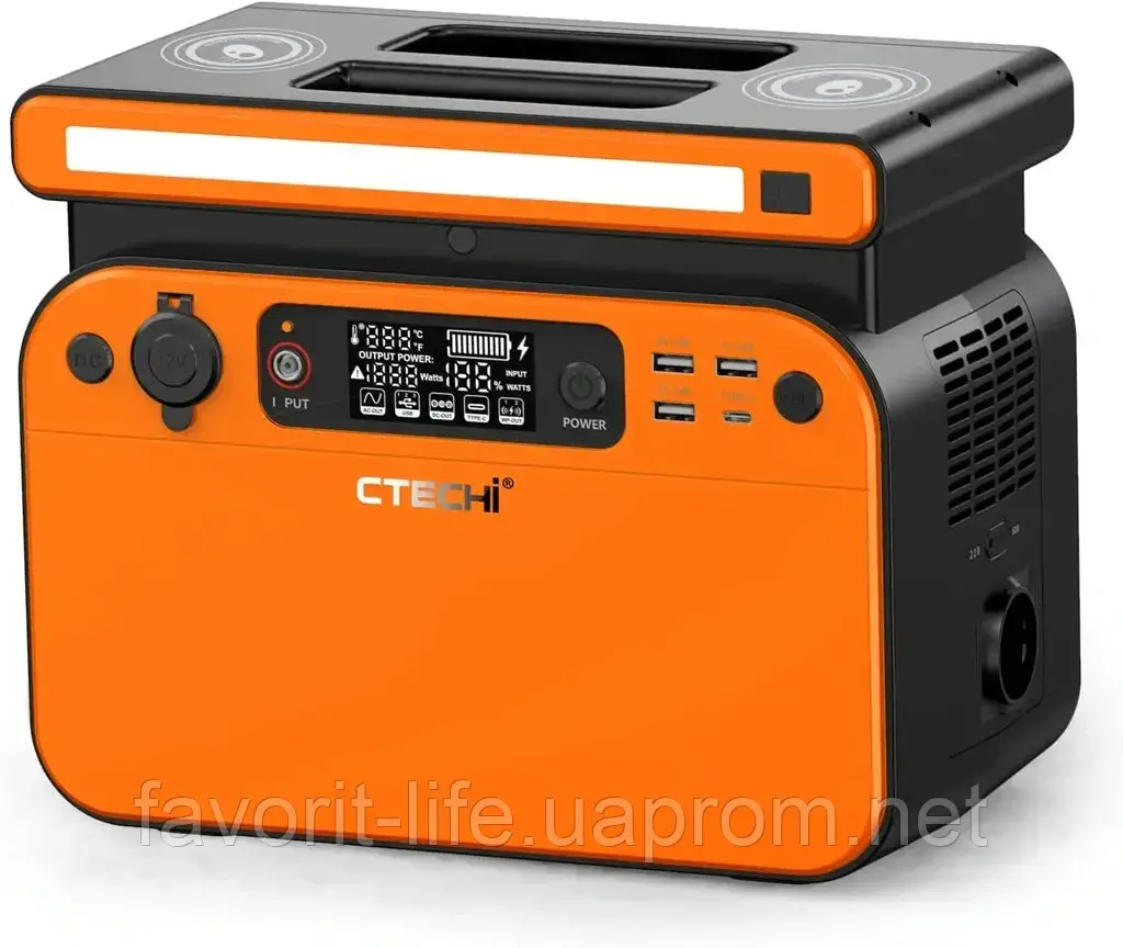 Портативная зарядная электростанция 500W 162000 mAh CTECHi GT500 (85359) - фото 2 - id-p1721703861