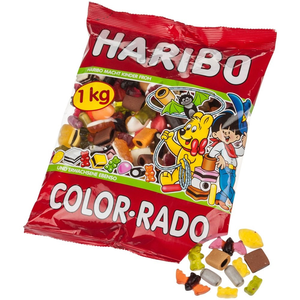 Желейні Цукерки Haribo Color-Rado Харибо Колор-Радо 1000 г Німеччина, фото 1