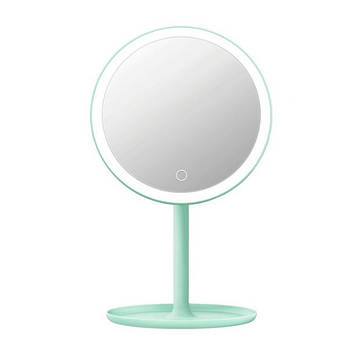 Настільне дзеркало LED W8 (Green) | Кругле дзеркало для мейкапу