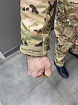 Куртка тактична зимова Softshell, Single Sword, Мультикам, розмір L, тепла зимова куртка для військових софтшел (153.20.0103), фото 5