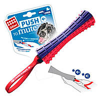 Іграшка для собак Палка з відключеною пищалкою GiGwi Push to mute, TPR Гума, нейлон, 17 см