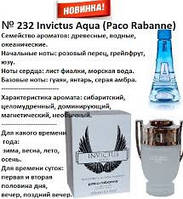 232 парфуми "Reni", Альтернатива Invictus Aqua Paco Rabanne (чоловічі)