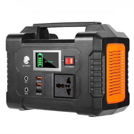 Портативна зарядна станція Flashfish E200 Portable Power Station 200 W 151 Wh Black/Orange (FFE200), фото 2