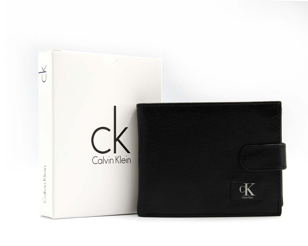 Гаманець чоловічий Шкіряний Calvin Klein у подарунковій Упаковці, фото 1