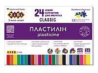 Пластилін ZiBi Classic 24 кольори 480 г (ZB.6236)